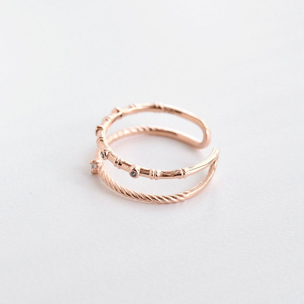 Bague Gemma - Argent 925 - Or Rose