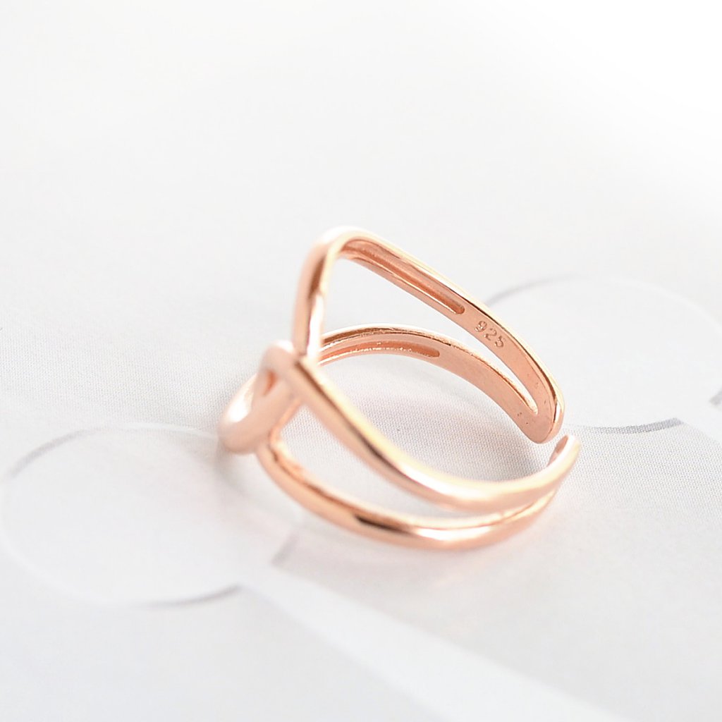 Bague Ova - Argent 925 - Or Rose