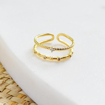 Bague Gemma - Argent 925 - Or