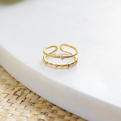 Bague Gemma - Argent 925 - Or