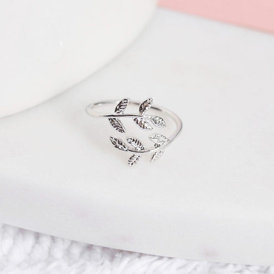 Bague Laurier - Argent