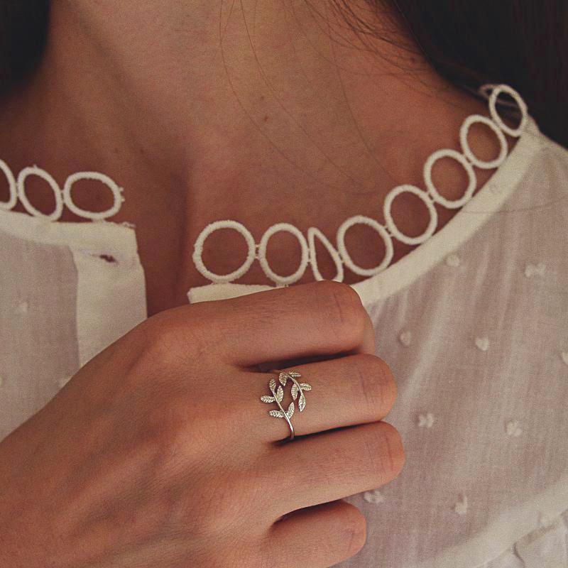 Bague Laurier - Argent