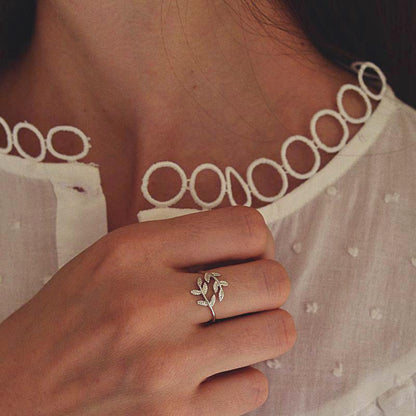 Bague Laurier - Argent